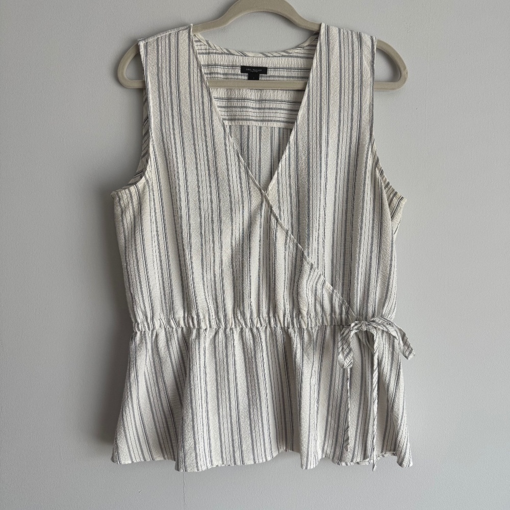 Ann Taylor Factory Wrap Sleeveless Blouse